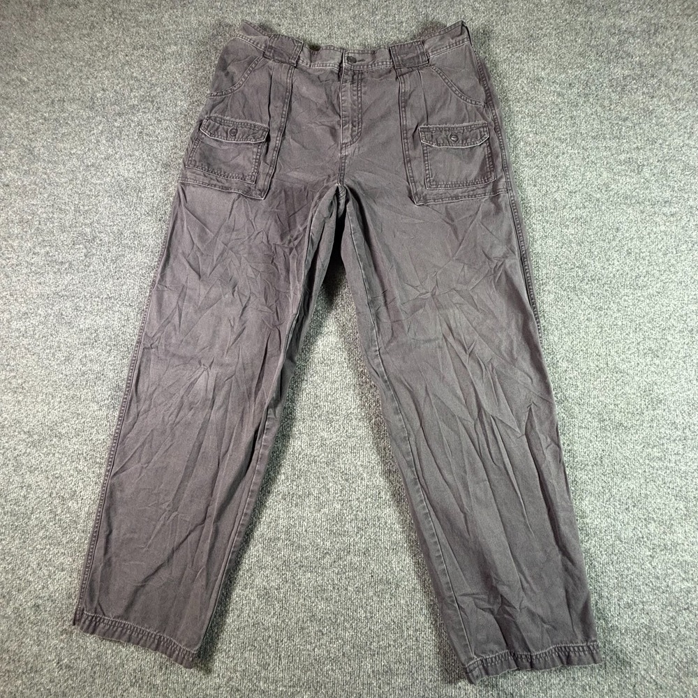 Cabela's Cargo Pants Men's 38x34 Gray Cotton Canvas Straight Workwear Utility